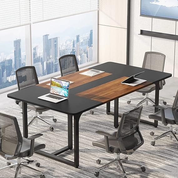 Meeting Table for 8 People | Conference Table | Large Office Table | 240 cm Long X 120 cm Wide | 8 ft Table |