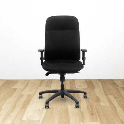 Ergonomic Black Office Chair with Mesh Back and Adjustable Arms