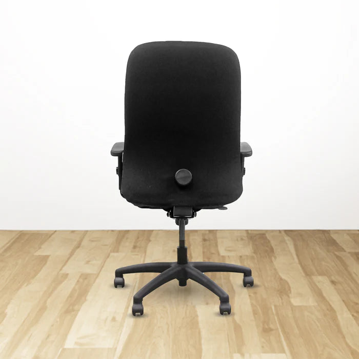 Ergonomic Black Office Chair with Mesh Back and Adjustable Arms