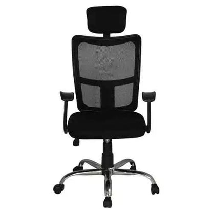 Ergonomically Adjustable Executive Mesh Home & Office Revolving Chair. (Multi Locking Mechanism, Adjustable backrest) (Grey, High Back) (Conference)