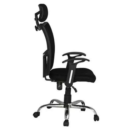 Ergonomically Adjustable Executive Mesh Home & Office Revolving Chair. (Multi Locking Mechanism, Adjustable backrest) (Grey, High Back) (Conference)