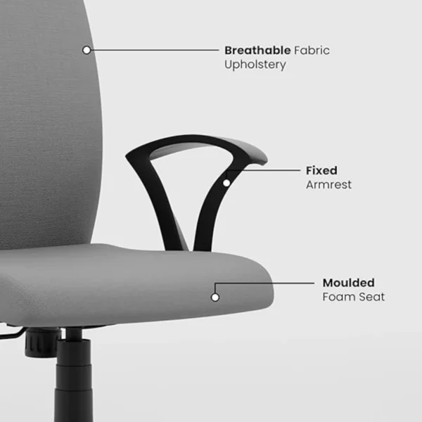 Mid Back Mesh Ergonomic Home Office Desk Chair - Image 3