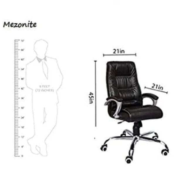 Ergonomic Leatherette Office Boss Chair - Image 2